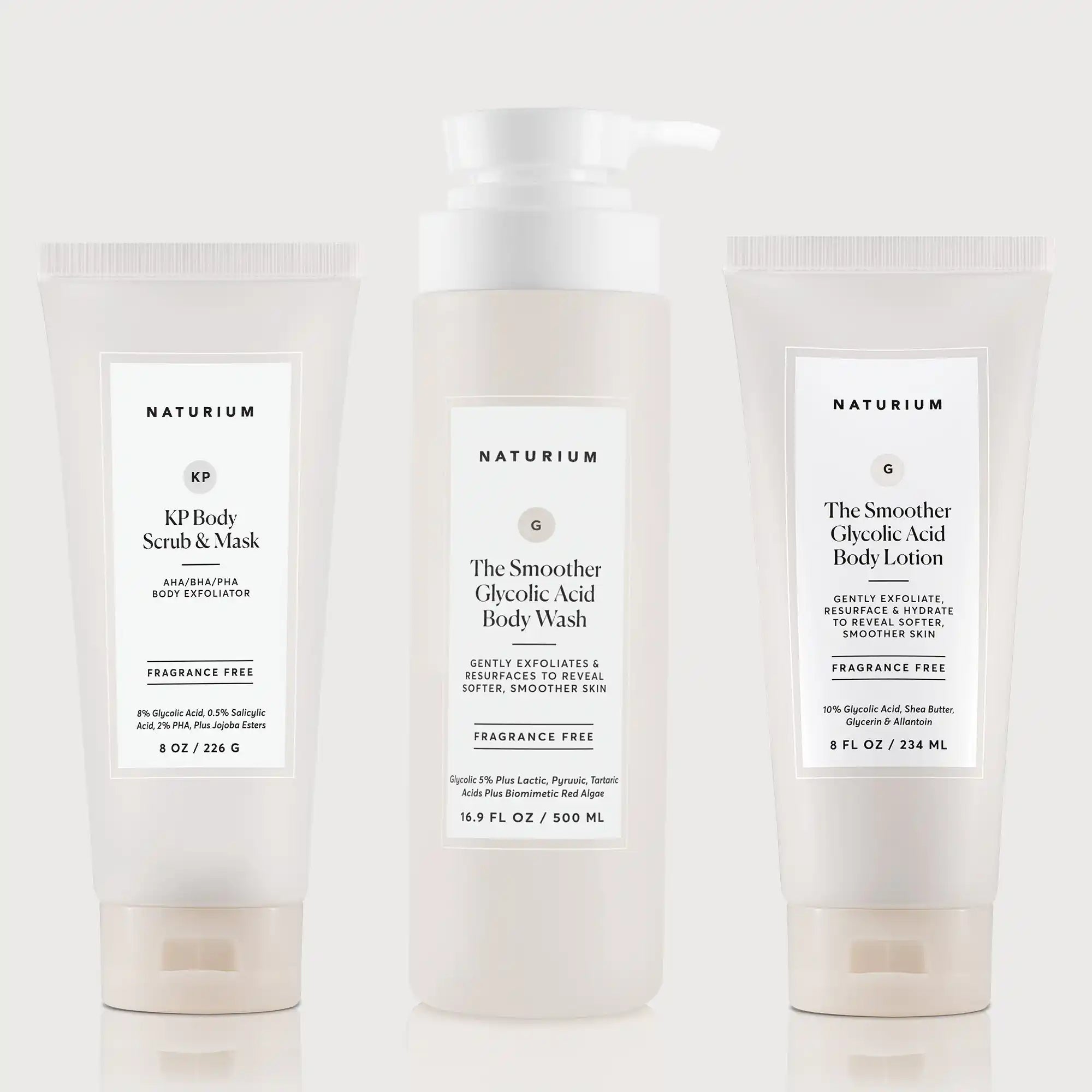 the-glycolic-acid-body-bundle-l1 NATR_KPScrub_SmootherBodyWash_SmootherLotion_Bundle_ecomm.webp